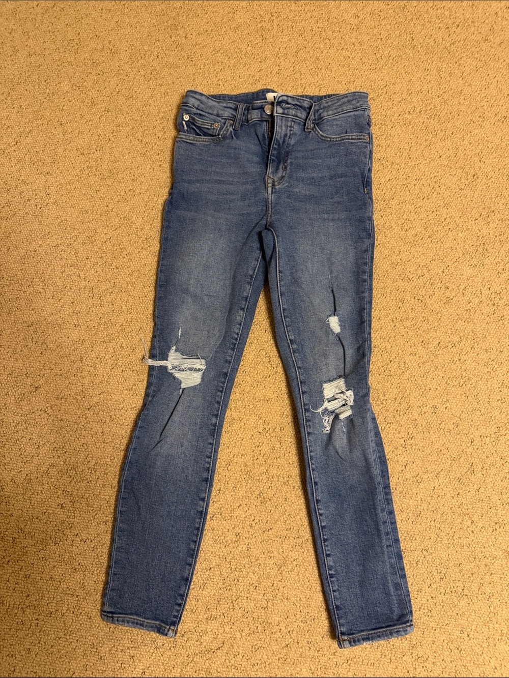 Lovers + friends distressed jeans
